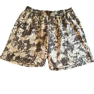 Lululemon Swim Trunks Mens XL Urban Tropic Channel Cross Board Short 7"‎